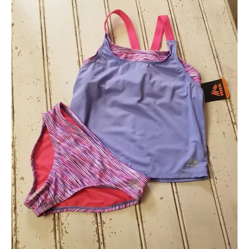 RBX Active Tankini 2 Piece Swimsuit MEDIUM